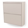 BelaLuz Retro Moderne Schoenenkast Billy 2 Silky taupe staal