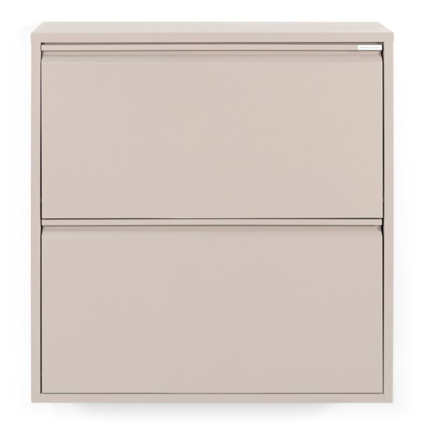 BelaLuz Retro Moderne Schoenenkast Billy 2 Silky taupe staal