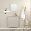 BelaLuz Retro Moderne Schoenenkast Billy 2 Silky taupe staal