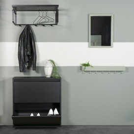 Schoenenkast Billy 2 zwart