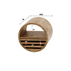 BelaLuz Landelijke wandschap Barrel Ø30 cm mangohout