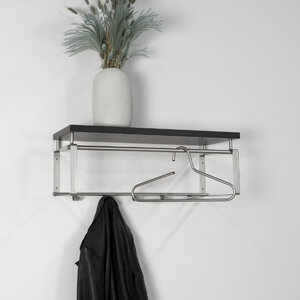 BelaLuz Industriële Moderne kapstok Rex 3 nikkel staal