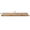 BelaLuz Landelijke Wandplank Slick 168 cm mangohout