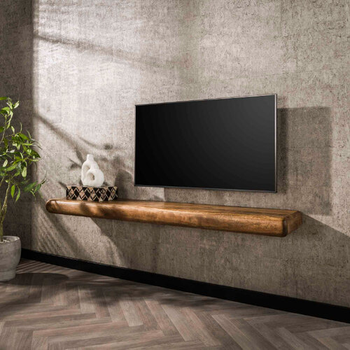 Landelijke Wandplank Slick 168 cm mangohout