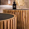 BelaLuz Landelijke Industriële salontafel Medan 2 set rond