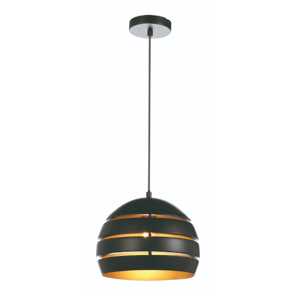 Freelight Moderne - Industriële - Hanglamp - Zwart - 28 cm - Djarin