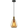 Freelight Hotel Chique hanglamp Dorato 1-lichts goud met amber glas