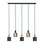 Moderne - Hanglamp - 5 Lichts - Goud - Zwart - Trofeo