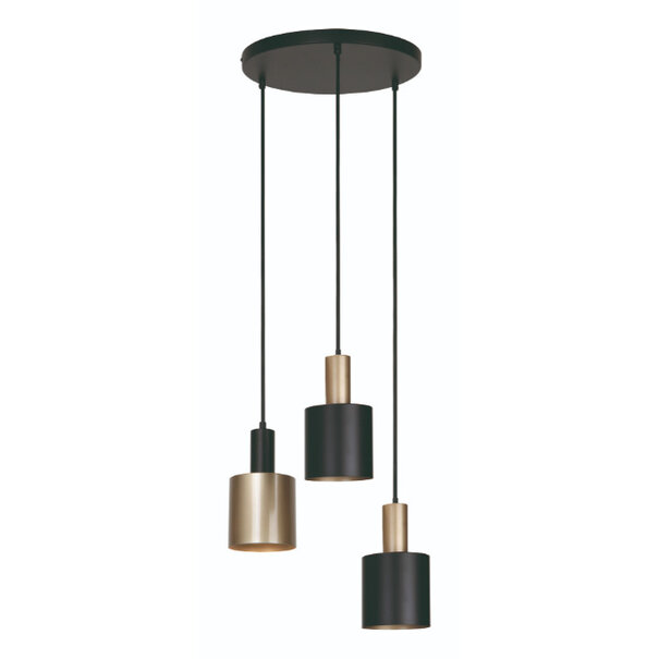 Freelight Moderne - Hanglamp - Getrapt - Goud - Zwart - Trofeo