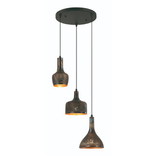 Hanglamp Cambal 3-lichts getrapt