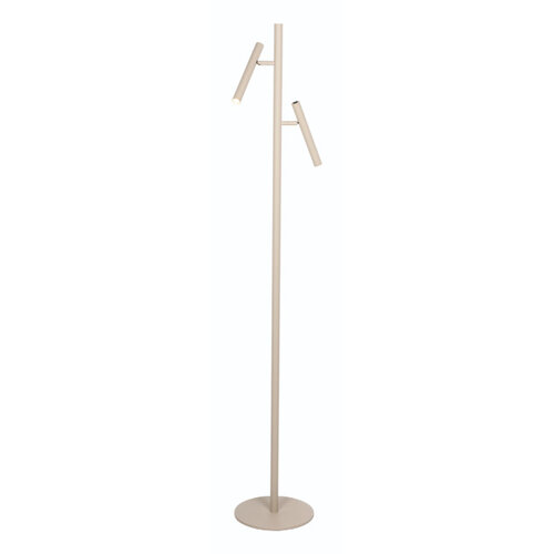 Moderne Scandinavische vloerlamp luogo 2-lichts Creme