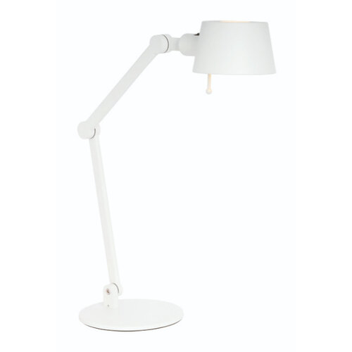 Moderne Retro tafellamp Sovrano 1-lichts wit