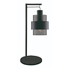 Freelight Moderne tafellamp Chiasso 1-lichts zwart met smoke glas