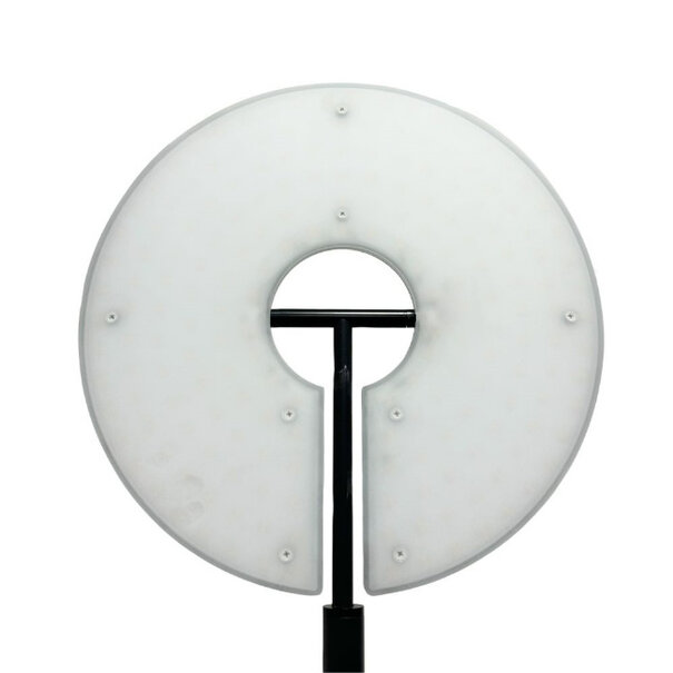 Artdelight Moderne vloerlamp Riva Uplighter met Leesarm zwart