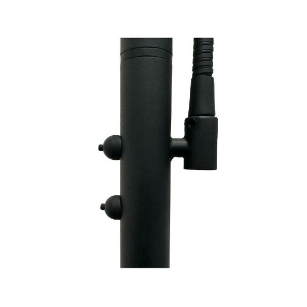 Artdelight Moderne vloerlamp Riva Uplighter met Leesarm zwart