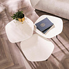 BelaLuz Moderne salontafel Brush 3 set brons brons wit composiet
