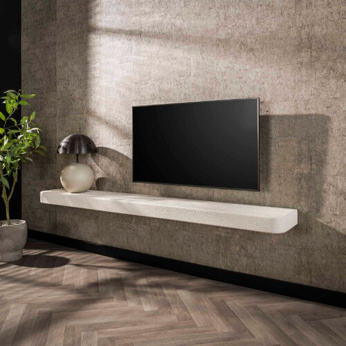 Moderne Wandplank Edas 200 cm marmer composiet