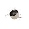 BelaLuz Industriële Moderne tafellamp Appa Ø28 cm mat beige
