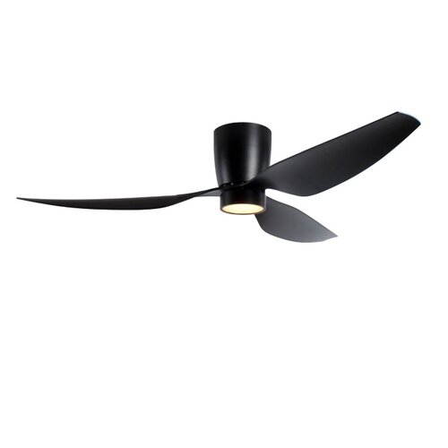Moderne Plafondventilator Arioso 1-lichts zwart