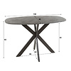 BelaLuz Moderne Scandinavische Bartafel Costa 140cm kruis
