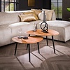 BelaLuz Landelijke salontafel Arthur 2 set acaciahout 2