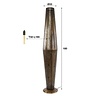 BelaLuz Modern Industriële 5-lichts vloerlamp Rocky brons