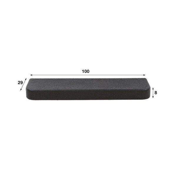 BelaLuz Moderne wandplank Medina 100 cm grijs