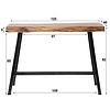 BelaLuz Industriële bartafel Thor 125 cm opgedikt acaciahout