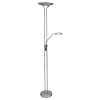 Mexlite Moderne vloerlamp Biron LED staal