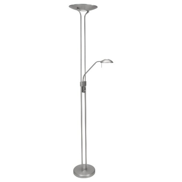 Mexlite Moderne vloerlamp Biron LED staal