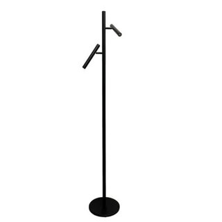 Leeslamp Luogo 2 lichts, dimbaar led, kleur zwart
