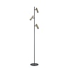 Highlight Moderne vloerlamp Trend 3-lichts zwart brons