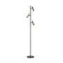 Moderne vloerlamp Trend 3-lichts zwart brons