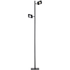 ETH Moderne vloerlamp Jake 2-lichts zwart