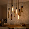 BelaLuz Industrieel Design hanglamp Titan 9 lichts charcoal