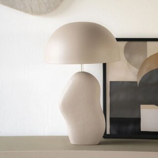 Tafellamp Aizu 1 lichts taupe