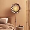 GOOD & MOJO Ibiza stijl wandlamp Andros 1-lichts Seagrass zwart naturel