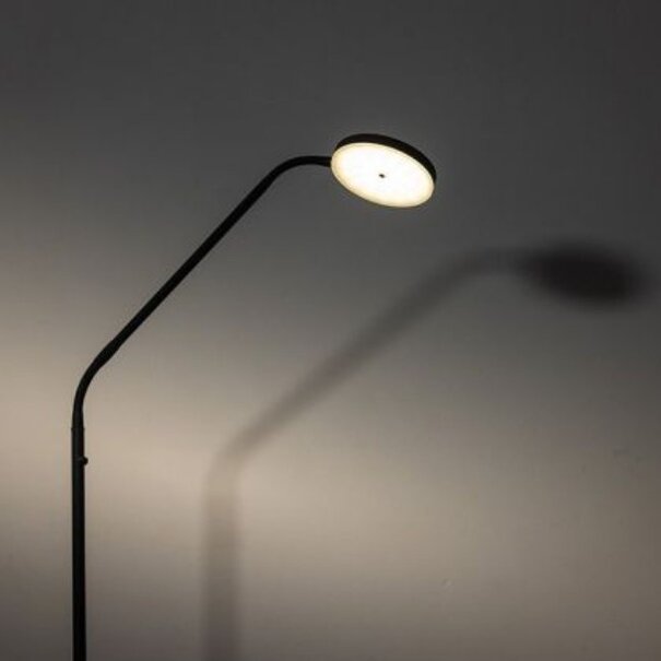 ETH Moderne vloerlamp Duuk zwart oplaadbaar