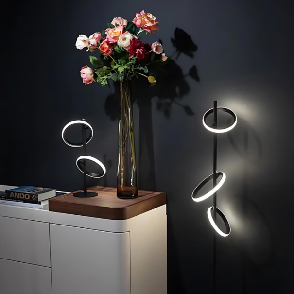 ETH Modern design vloerlamp Jaimy 3-lichts zwart