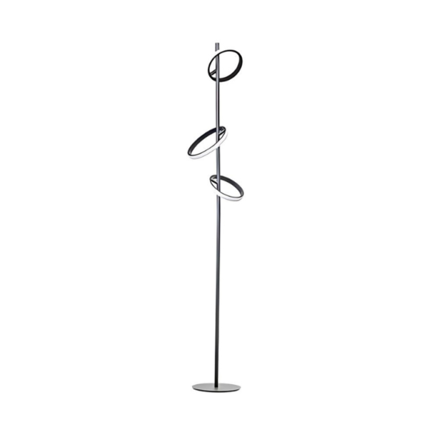 ETH Modern design vloerlamp Jaimy 3-lichts zwart