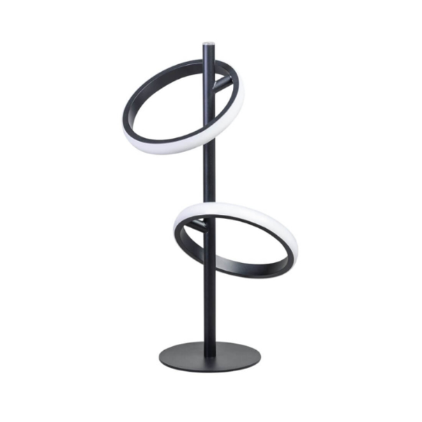 ETH Modern design tafellamp Jaimy 2-lichts zwart