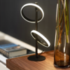 ETH Modern design tafellamp Jaimy 2-lichts zwart