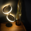 ETH Modern design tafellamp Jaimy 2-lichts zwart