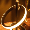 ETH Modern design tafellamp Jaimy 2-lichts zwart
