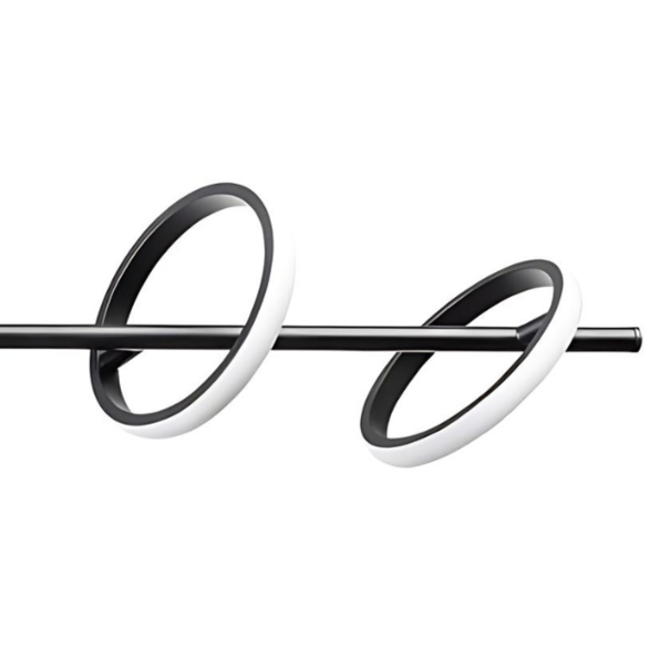 ETH Modern design hanglamp Jaimy 5-lichts zwart