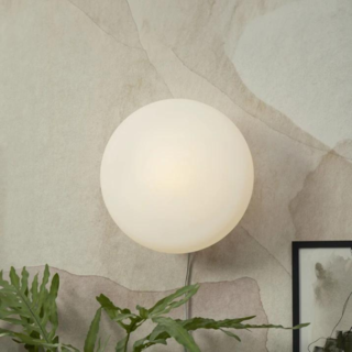 Wandlamp Sapporo L 1-lichts wit zand