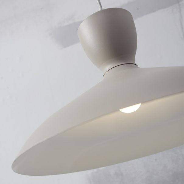 it's about RoMi Industrieel - Modern - Hanglamp - Ø40 cm - Lichtgrijs - Hanover