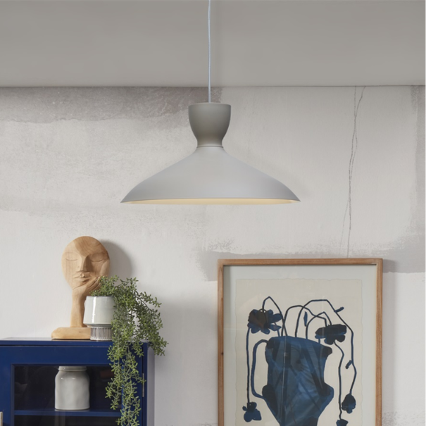 it's about RoMi Industrieel Modern hanglamp Hanover Ø40 cm lichtgrijs