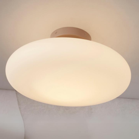 Plafonniere Sapporo L 1-lichts wit/zand