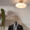 it's about RoMi Modern minimalistisch plafonniere Sapporo L Ø34 cm wit zand
